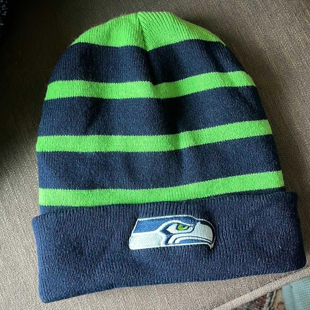 Fleece-Lined Seattle Seahawks Ski Hat